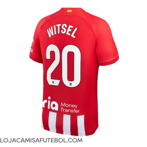 Camisa de Futebol Atletico Madrid Axel Witsel #20 Equipamento Principal 2023-24 Manga Curta